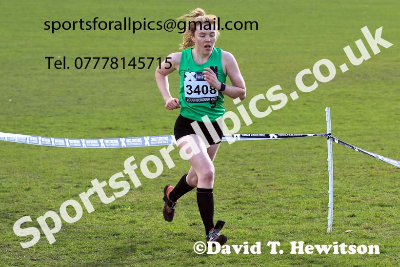 Womens Under-20s 2022 CAU Inter Counties Cross Country, Prestwold Hall, Loughborough.  Photo: David T. Hewitson/Sports for All Pics